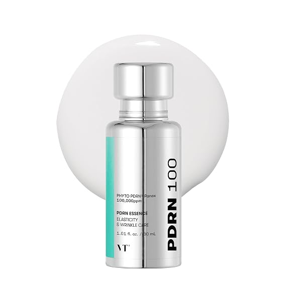VT COSMETICS PDRN 100 Essence, Intensive Glow Serum, 1.01 fl. Oz. | 100,000ppm Vegan PDRN, Skin Restoration & Plumping, Hydrating & Moisturizing, Firming, Fine Lines