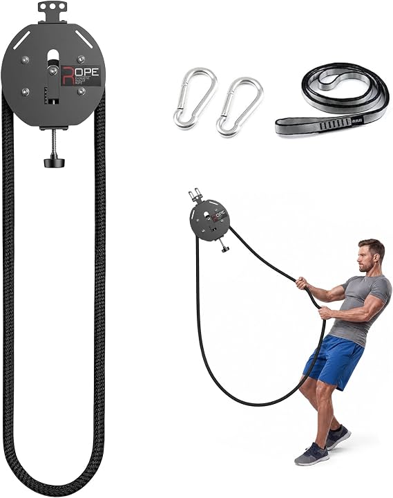 Endless Rope Trainer,with Adjustable Resistance,for Home Gym Travel