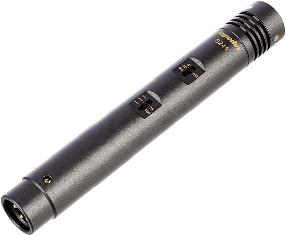Superlux Instrument Condenser Microphone/Overhead Microphone for Pro Recording Studio, Live Recording, Vocals, Strings, Acoustic Guitar, Piano, Brass, Woodwinds, Percussions (S241/U3)