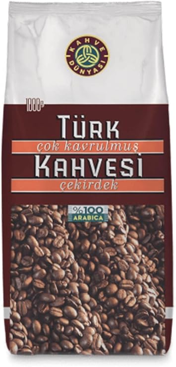Kahve Dünyası Çok Kavrulmuş Türk Kahvesi Çekirdek 1 Kg.