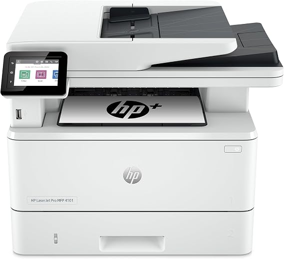 HP LaserJet Pro MFP 4101fdwe Wireless Black & White Printer with HP+ Smart Office Features and Fax (2Z619E)