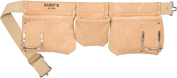 Kuny's AP1300 Carpenters Apron 5 Pocket Suede Leather