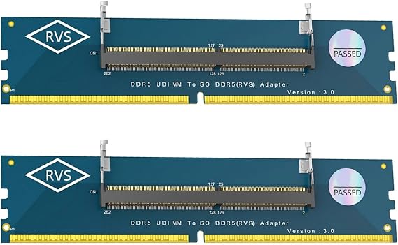1Pair Converters Transforming SO DDR5 Memory Cards to DDR5 U DIMM for Desktop Computers with 6 Layer and JEDEC Compliance Memory Adapter