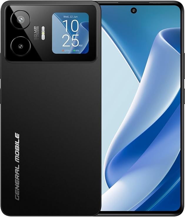 General Mobile GM 26 Pro 5G Dual 20GB RAM (8+12)+256GB Hafıza (Deep Black)