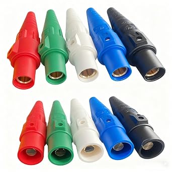 CLS40 400A Camlock Connectors,5 Male and 5 Female Camlok Connector Sets -for Power Distro for Diverse Needs