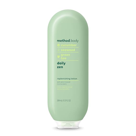 Method Daily Lotion, Daily Zen, Moisturizer for 24 Hours of Hydration, 13.5 fl oz (Pack of 1)