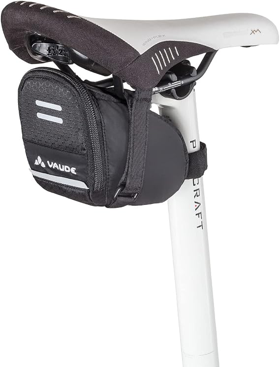 VAUDE Satteltasche für Fahrrad Race Light leicht & reflektierend Black