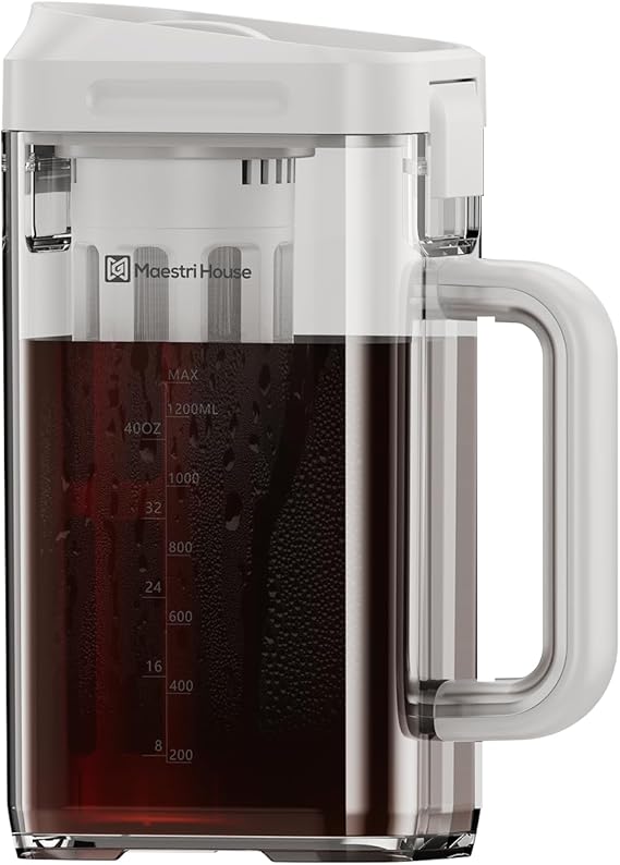 Maestri House Cold Brew Coffee Maker, 40oz BPA-Free Tritan Pitcher