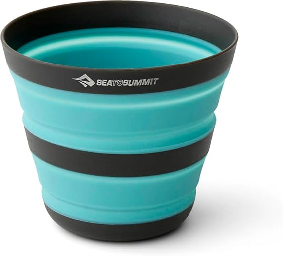 Sea to Summit Frontier Ultralight Folding Camping Mug 12 Ounce Aqua Sea Blue