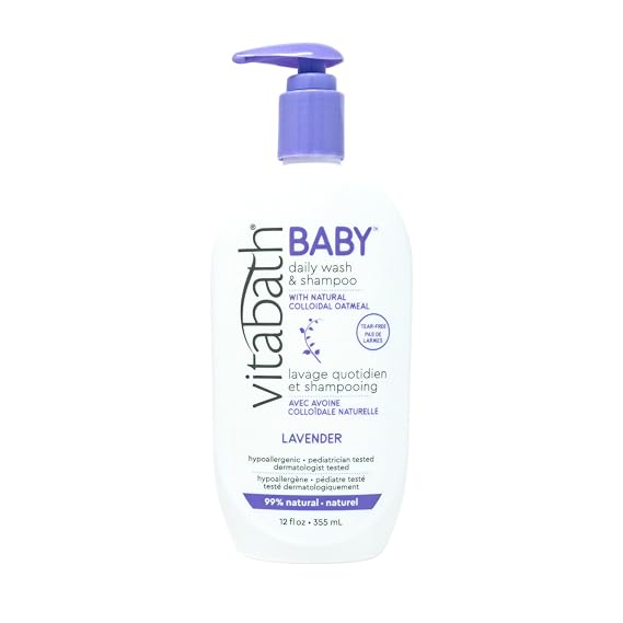 Vitabath Baby Daily Wash & Shampoo, 12 Fl Oz