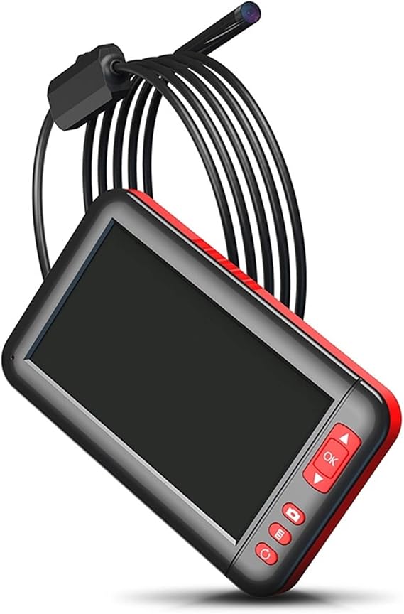 Wireless Endoscope F200 Industrial Endoscope Camera Inspection Borescope 8MM Lens 8 LEDs HD1080P 4.3 Inch Screen Display Monitor IP67 Waterproof Inspection Mirrors Measuring Tools