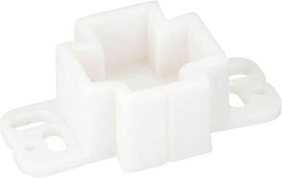 Prime-Line Polyethylene Drawer Track Back Plate 1 pk