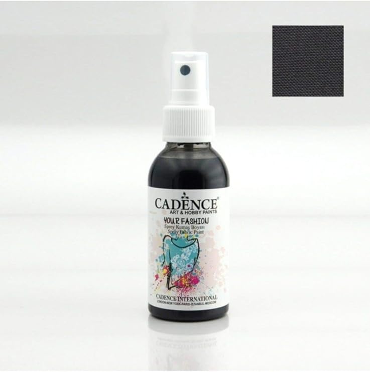 Cadence Your Fashion Sprey Kumaş Boyası 100 ml - 1119 SiYAH
