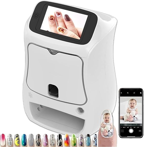 Automatic DIY Nail Printer Machine, 3D Nail Printer, Smart Automatic Nail Machine, Support WiFi/DIY