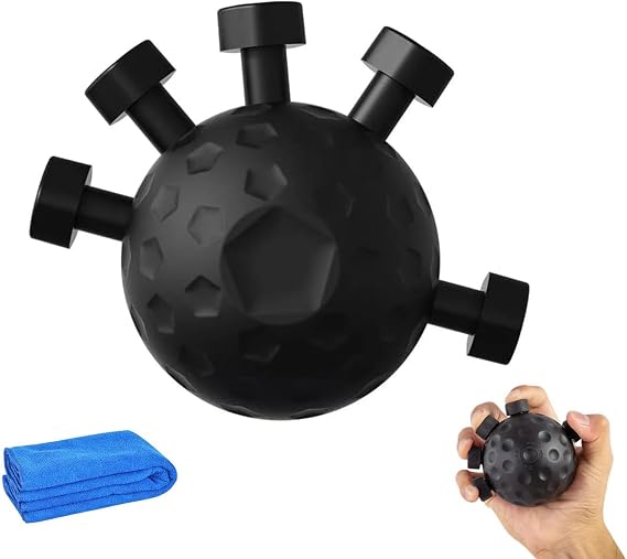 Finger Grip Strengthener, Finger Exercise Gripper, Hand and Finger Exercises for Forearm Strength, Silicone Gel Grip Trainer for Rock Climbing and Fitness