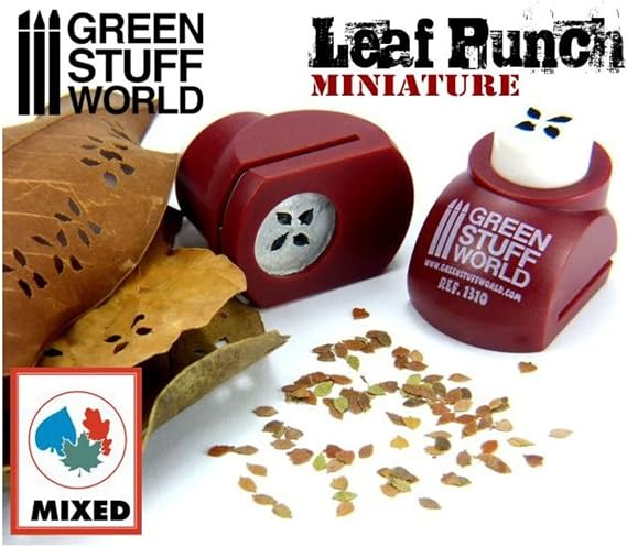 Green staff World Leaf Punch red Miniature Tools GSW02