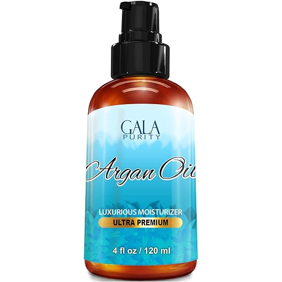 Gala Purity - Moroccan Argan Oil Cold Pressed, Unrefined & Virgin 4 Oz - Best for Hair, Beauty & Skin Care