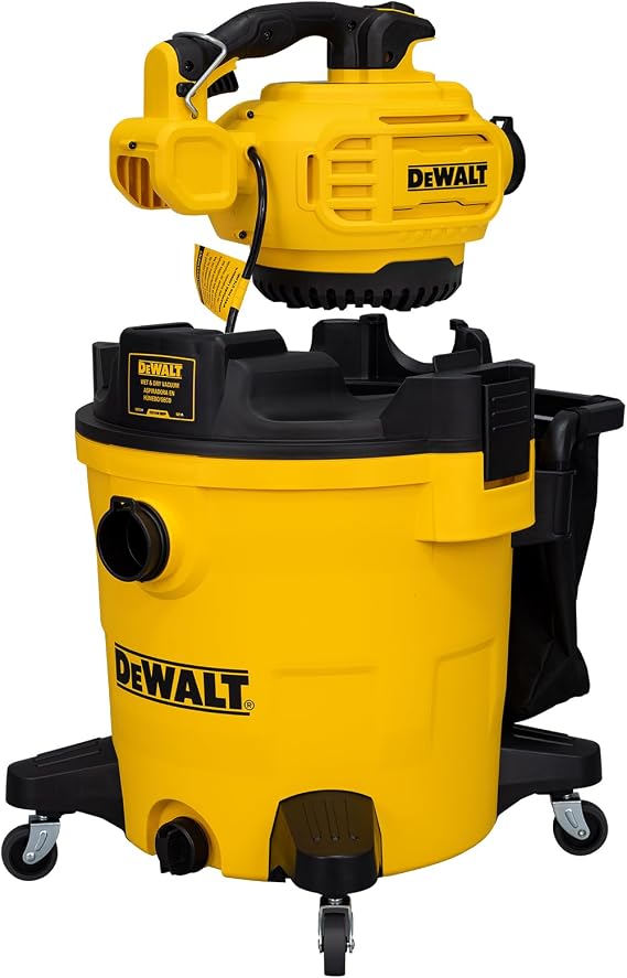 DEWALT 12 Gallon 5.5 Peak HP Wet/Dry Vac with Detachable Blower, Filters and Accessories DXV212P