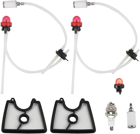 581798001 Fuel Line 581798001 Air Filter Kit for Husqvarna 125B Fuel Line Kit 125 B 125BX 125BVX Handheld Leaf Blower with Fuel Filter Grommet Primer Bulb Spark Plug