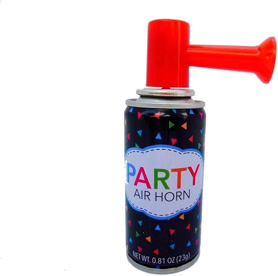 Toner Depot 12 Air Horn Small Noise Maker Handheld Air Pump Horn Loud Noise Maker for Parties, Birthdays, Special Events, Sports, Safety, Games, Camping, Graduation, Boating