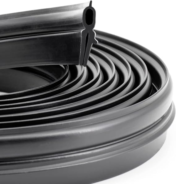 Rv Roof Vent Seal Vinyl Seal Rv Sealfor Ventline, Hengs and Camco Roof Vents (118INCH, Black)