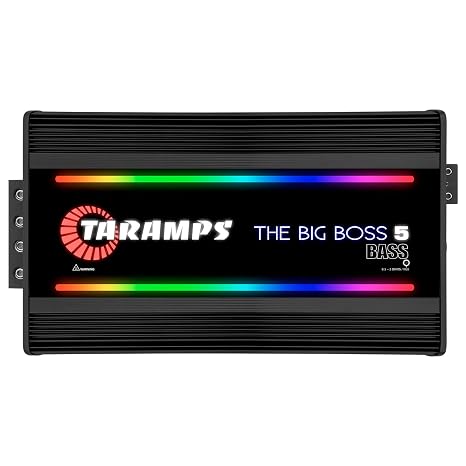 Taramps The Big Boss 5 Black 5000W RMS Monoblock Class D Car Sub Amplifier