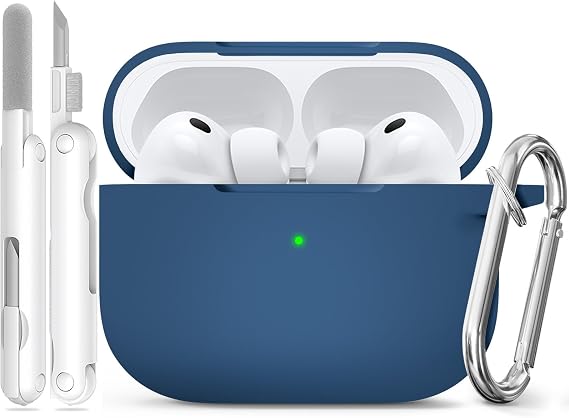 for Airpods Pro 3 Case (2025), Soft Silicone Case for Apple AirPods Pro 3rd Generation Case Cover with Cleaning & Keychain, Shockproof & Anti-Scratch Protective