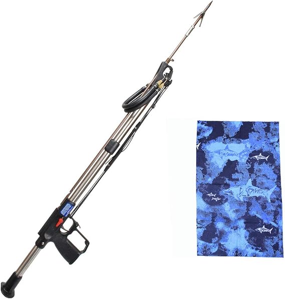Stainless Steel Professional Speargun, 48" with DXDIVER Buff Color/Design May Vary Due to Stock