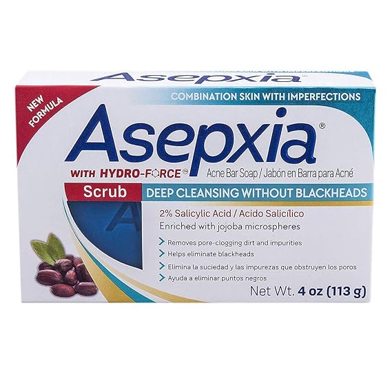 Asepxia Cleansing bar scrub 3.53 oz (100 g), 4.0 Ounce