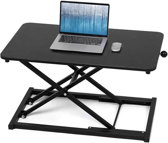 Keyboard Riser Height Adjustable Standing Desk Converter Black 23.6 Inch