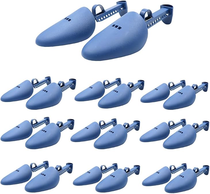 EchoDone 10 Pairs Plastic Shoe Tree Stretcher Shaper for Men