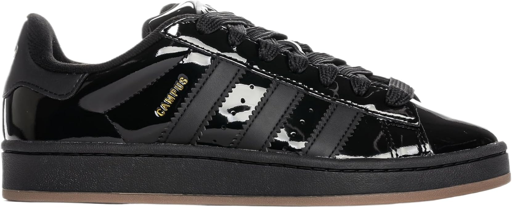 Campus 00s Patent Leather Mens Lifestyle Shoes (Core Black/Core Black)