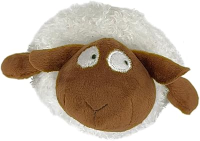 Glory To Dog Roly-Poly Lamb Plush Dog Toy with Krinkle and Squeaker