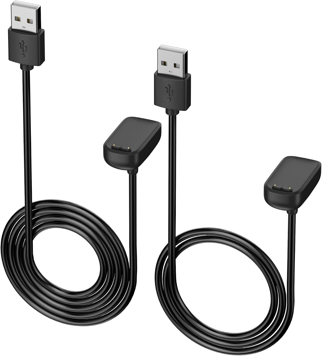 AWINNER Charger Compatible for Fitbit Charge 6Charge 5Luxe Cable,Smartwatch Magnetic Fast Charging Cable [Portable] 3.3 ft1.6 ft