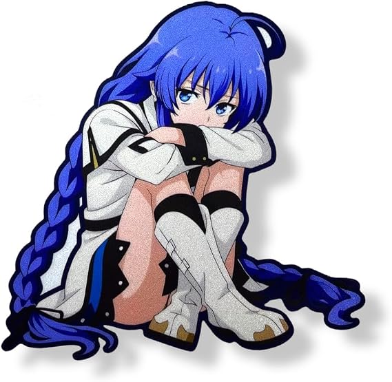 Roxy Car Sticker Reflective Vinyl Decal Sexy Anime Girl Sticker Inspired by Mushoku Tensei | Waterproof UV Resistant Japanese Manga Car Decoration | Reflective Anime Stickers for JDM (Sensei)