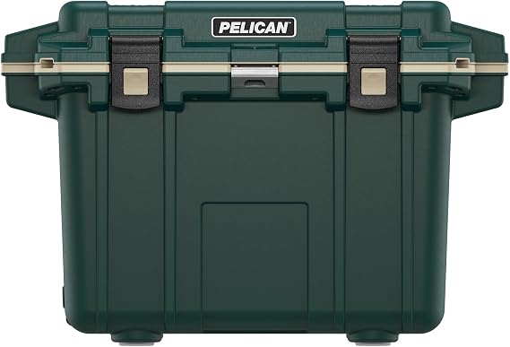 Pelican Elite 50-Quart QT Cooler HUNTER GREEN/TAN
