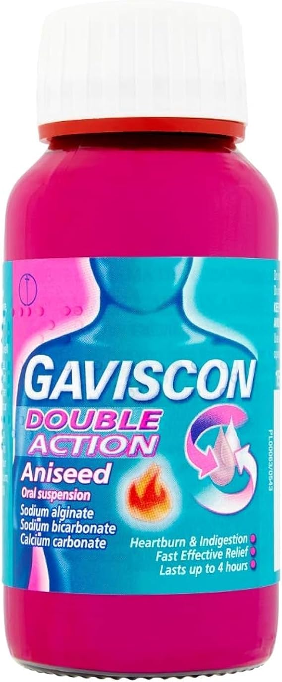 Gaviscon Double Action Aniseed Oral Suspension, 150ml