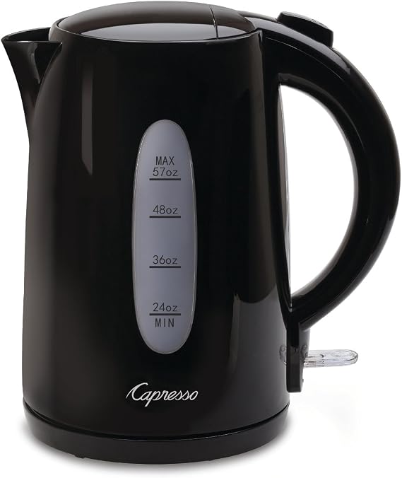 Capresso Black 1.7 Liter Electric Water Kettle