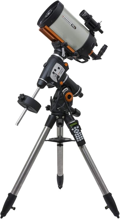 Celestron CGEM II 8" EdgeHD GoTo German EQ Telescope Visual & Imaging | Compact Flat-Field Optical System, Sharp Stars Across the Entire Field, GoTo Equatorial Mount, Visual & Imaging Ready