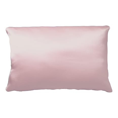 PMD Silversilk Pillowcase 100% Mulberry Silk Pillowcase with Silver Infusion, Anti-Aging & Anti-Frizz, Reduces Sleep Lines & Hair Breakage, Hypoallergenic, Hidden Zipper, Standard Size, Rose, 1 Count