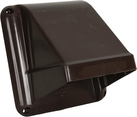 RDP Plastic Dryer Vent with Hood and Damper Without Pipe (4 Inch, Brown)