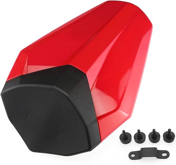 Motorcycle Rear Passenger Seat Cover Cowl Fairing Compatible with ZX4R ZX4RR 2023-2025 2026 (Red)