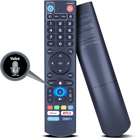 PZL V3 Plus Voice Replacement for vSeeBox Remote Control, Compatible with vSeeBox V5 Pro, V3 Plus, V3 Pro, V2 Pro, V1 Pro, V1 Max, Elite