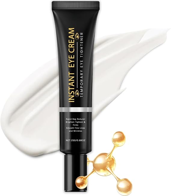 Instant Firming Eye Cream, Eye Tightening Cream Instant for Dark Circles and Puffy Eyes, Anti-Aging Eye Serum to Reduce Wrinkles & Puffiness, Under Eyes Bags, Suitable for All Skin Types,25g