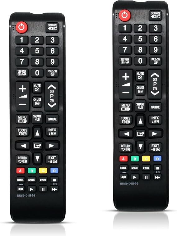 2 Pack Universal Remote Control for Samsung TV - Replacement Remote Control Compatible with Samsung Smart TV QLED UHD 4K/8K - No Programming Required - BN59-01199G