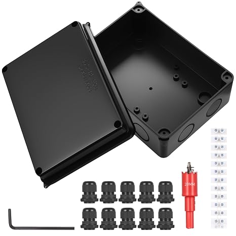 Waterproof IP65 Junction Box, Surface-Mounted Electrical Installation Box