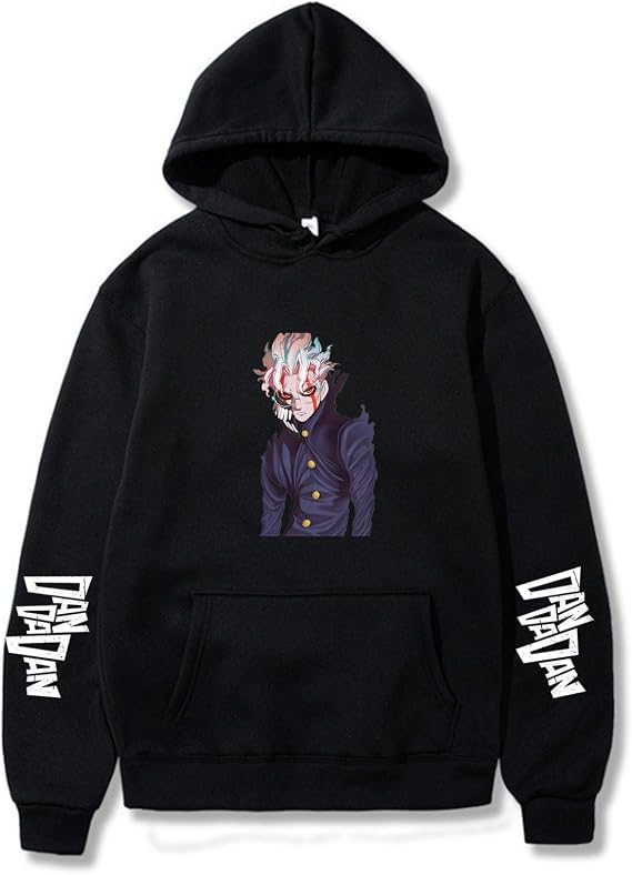 Anime DanDaDan Hoodie Momo Jacket Sweatshirt Costume Sweater Pullover Fleece