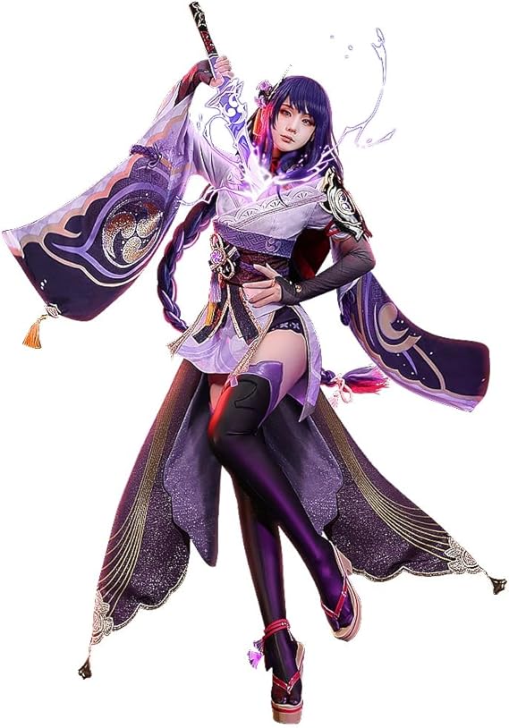 KIRA KIRA Raiden Shogun Cosplay Costume Game Genshin Baal Impact Cosplay Costume Doki-SR Halloween Party Costume Outfits