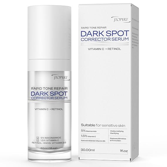 Dark Spot Corrector Serum: Retinol & Vitamin C Complex for Hyperpigmentation & Acne Scars for Men & Women - 1.7oz