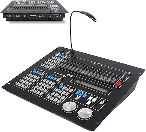 DMX512 Light Controller - DMX 512 Console, Dj Disco Lighting Controller,Professional Stage Lights Control Light Mixers,Stage Lighting Console Controller Panel for Party, Ktv, Bar